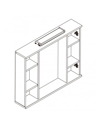 Armario LOIRA 80cm 2 puertas