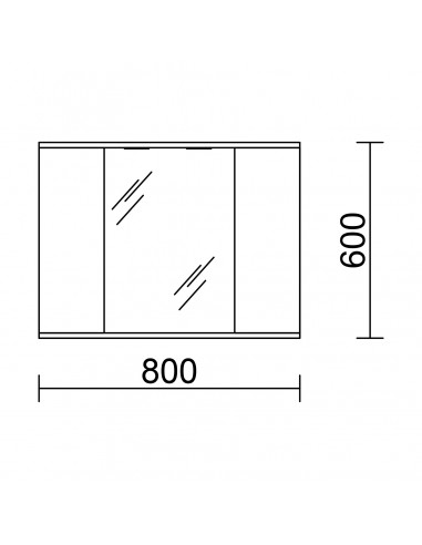 Armario LOIRA 80cm 2 puertas