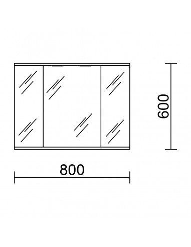 Armario LOIRA 80cm 2 puertas