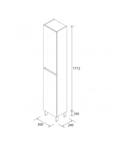 Pilar 2 puertas INFINITY