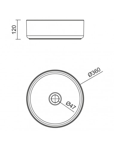 Lavabo de posar KANDY PORCELANA...