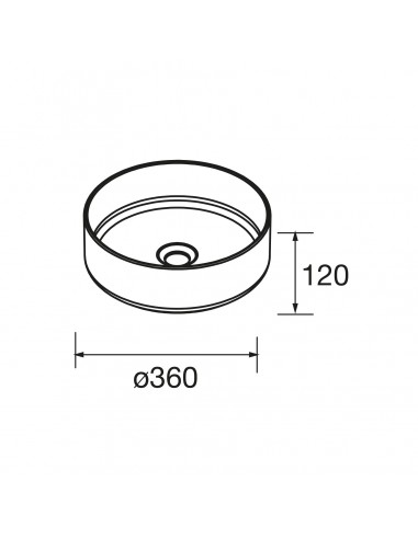 Lavabo de posar KANDY PORCELANA...