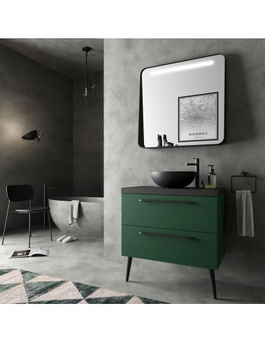 Lavabo de posar LOKUM porcelana negra...