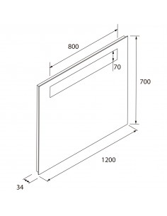 Espejo ALCOR con luz led y... 2