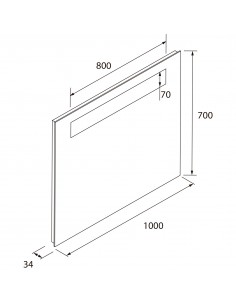 Espejo ALCOR con luz led y... 2