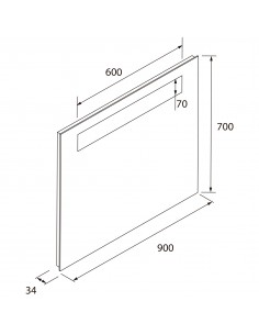 Espejo ALCOR con luz led y... 2