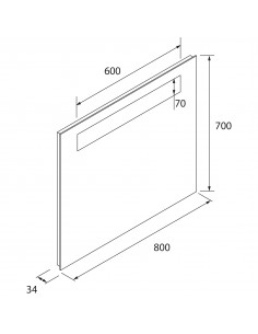 Espejo ALCOR con luz led y... 2