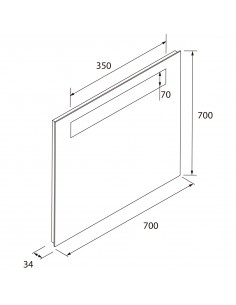 Espejo ALCOR con luz led y... 2