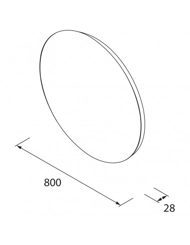 Espejo NORA circular con luz
