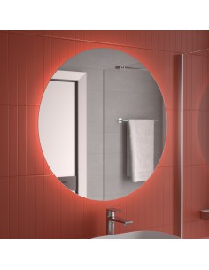 Espejo NORA circular con luz 2