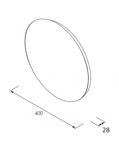 Espejo NORA circular con luz