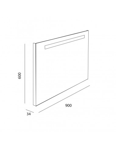 Espejo Antivaho SUNSET 90 x 60