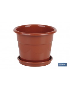 MACETA DALIA COLOR MARRON...