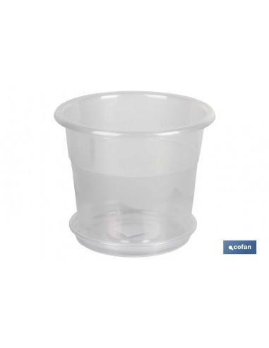 MACETA ORQUIDEA TRANSPARENTE17X14+...