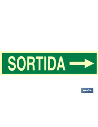 SEÑAL LUMINISCENTE 400X100MM. (PACK:...