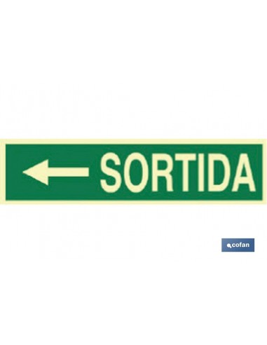 SEÑAL LUMINISCENTE 400X100MM. (PACK:...