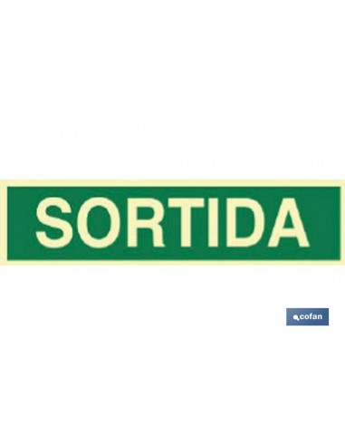 SEÑAL LUMUNISCENTE 400X100MM (PACK: 1...