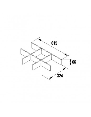 Organizador de cajón inferior
