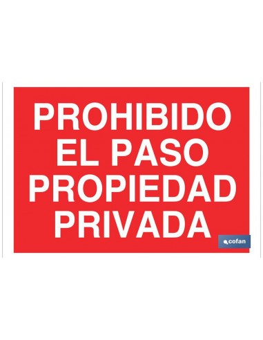 SEÑAL POLIESTIRENO 297X210MM (PACK: 1...