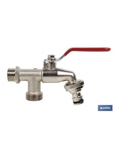 GRIFO CON MANETA PARA MANGUERA Y...