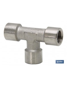 T HEMBRA LATÓN NIQUELADO...