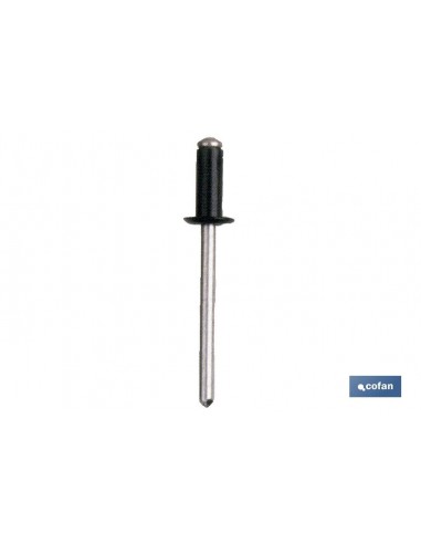 REMACHE ALUMINIO NORMAL NEGRO 4,8 X 8...