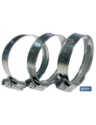 ABRAZADERA INOX A-2 BANDA 9mm  40-60...