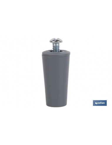 TOPE PERSIANA 40 MM GRIS CON TORNILLO...