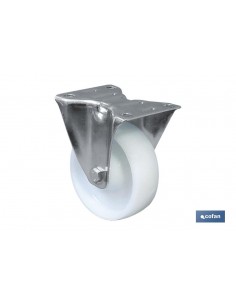 RUEDA NYLON FIJA Ø80X30MM...