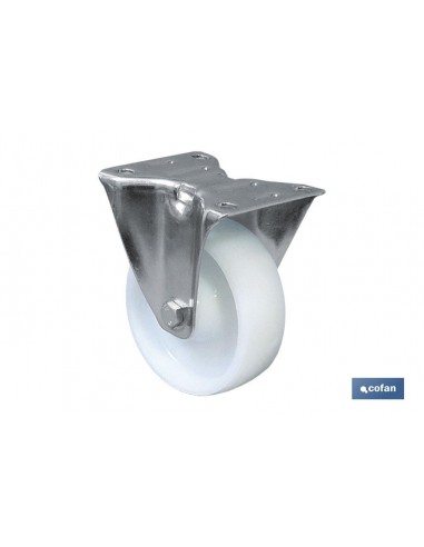 RUEDA NYLON FIJA Ø100X30MM (PACK: 1 UDS)
