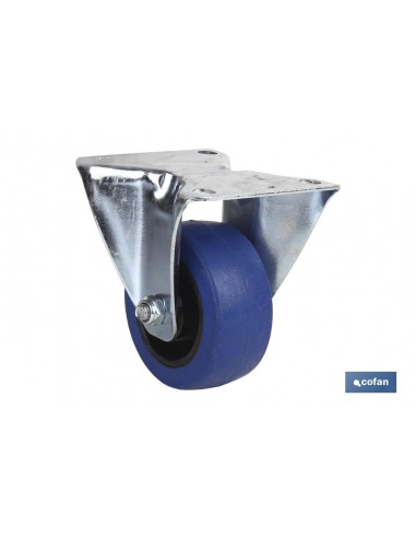 RUEDA GOMA AZUL FIJA Ø100X35MM (PACK:...