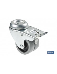 RUEDA DOBLE POLIPROPILENO...