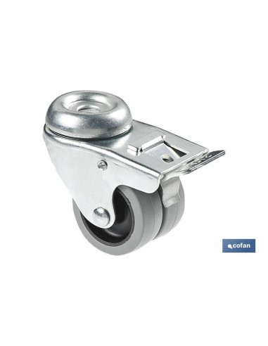 RUEDA DOBLE POLIPROPILENO...