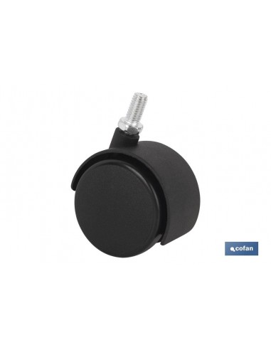 RUEDA PLASTIC Ø40MM TORNILLO 8X15...