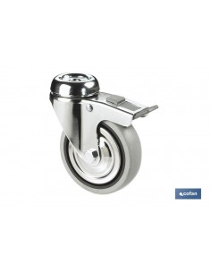 RUEDA DE GOMA GRIS CON...