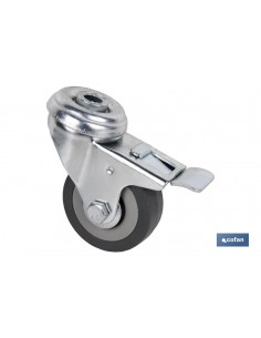 RUEDA DE GOMA GRIS CON...