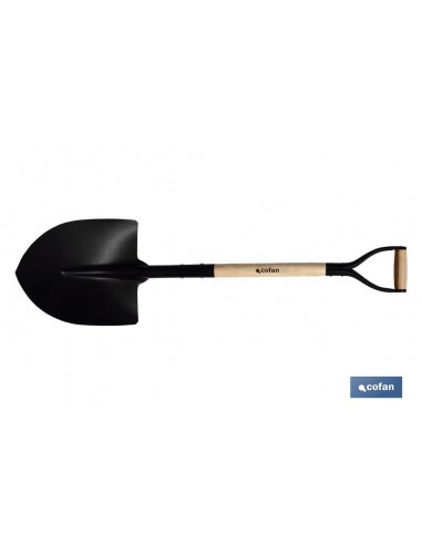 PALA DE PICO 340mm MANGO MADERA...