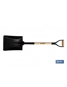 PALA CUADRADA 340mm MANGO...