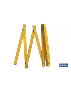 REGLA DE MADERA 2M. COLOR...