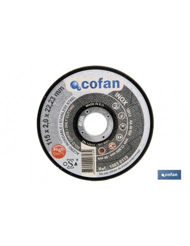 DISCO CORTE - 180X2,5X22,23 INOX...