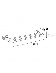 Toallero Barra Doble Aries 2
