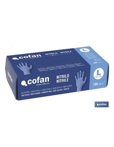 CAJA 100 UNDS. GUANTES DE NITRILO T -...