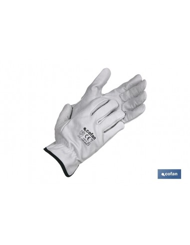 GUANTES PIEL VACUNO GRIS T-9 (PACK:...