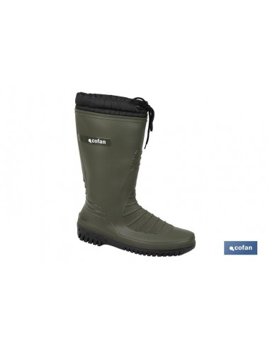 BOTA AGUA FORRO POLAR VERDE/NEGRA...