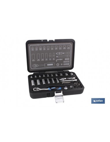 MALETÍN 36 PCS PROFESIONAL VASOS 1/4...