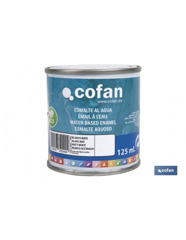 ESMALTE AL AGUA (125 ML) BLANCO MATE...