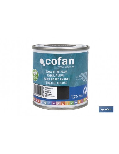 ESMALTE AL AGUA (125 ML) NEGRO MATE...