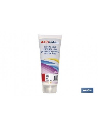 TINTE AL AGUA ROJO 50ML (PACK: 1 UDS)