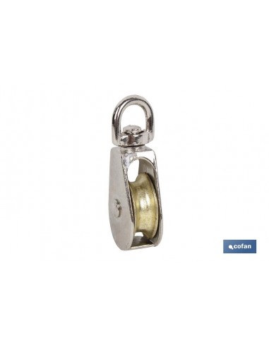 POLEA SIMPLE GIRATORIA NIQUELADA...