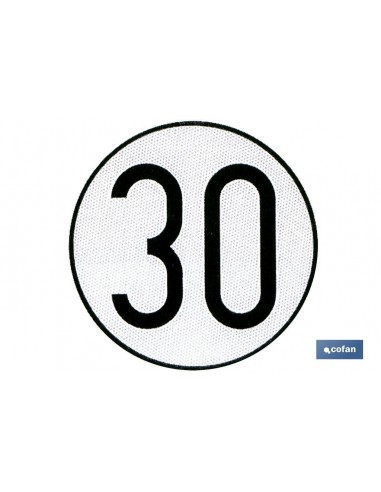 PLACA DE VELOCIDAD HOMOLOGADA 30...